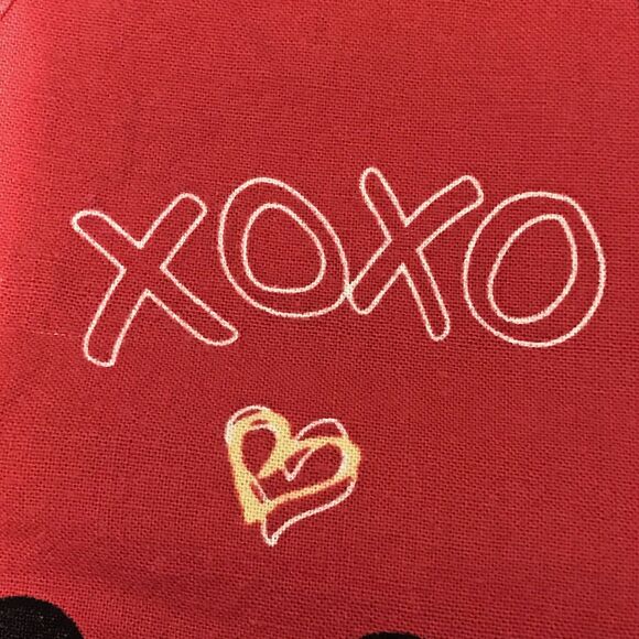 Disney Mickey & Minnie Mouse Scrub Top Women's XS Red Wrap Cinch Back 3 Pocket - Picture 5 of 12